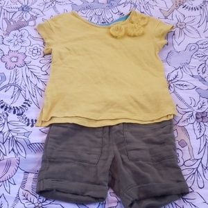 Toddler girl shorts and top